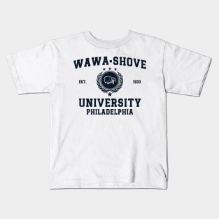 Retro Vintage Eagles Wawa-Shove University, Philadelphia v2 Kids T-Shirt